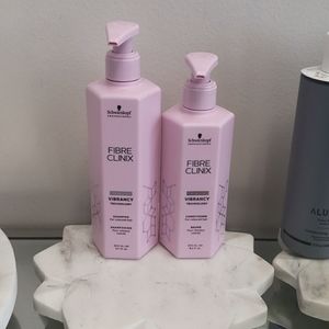 Schwarzkopf Fibre Clinix  shampoo and conditioner.
